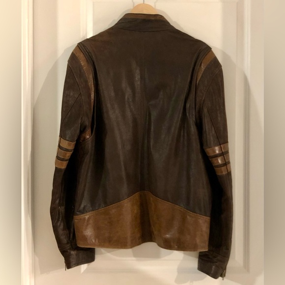 X-men Wolverine SET Adult Medium Leather Jacket, Claws, Dog Tag and Belt Buckle. - Picture 5 of 10